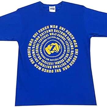 Amazon | ワンパンマン マジ学園祭 Tシャツ ブルー Sサイズ | Tシャツ